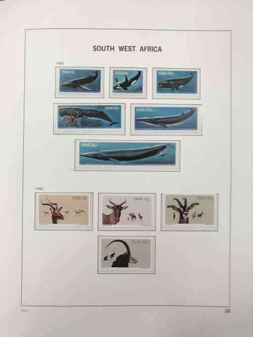 DAVO Album - S.W.A 1973 to 1990 Complete* with U.M.M. stamps and m/sheets