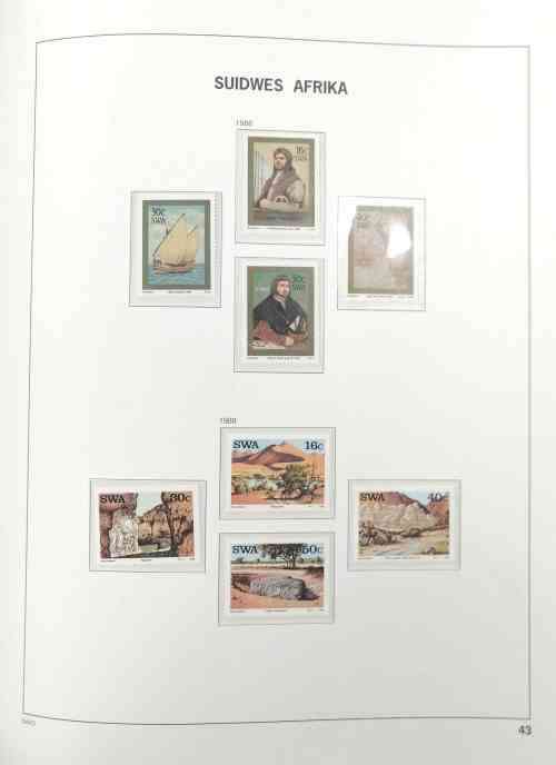 DAVO Album - S.W.A 1973 to 1990 Complete* with U.M.M. stamps and m/sheets