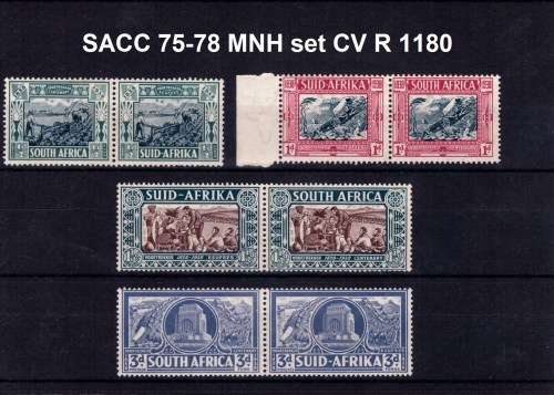 Union Mint / MNH selection CV R 4000+ incl some flaws and varieties