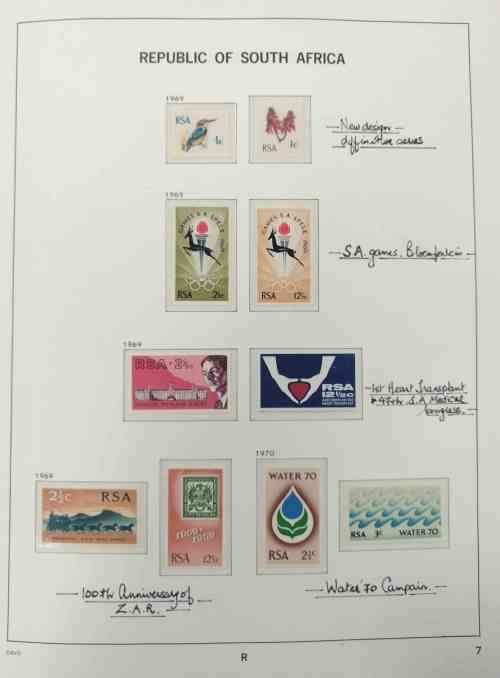 DAVO album RSA 1961 to 1993 - mostly complete with UMM stamps etc see description