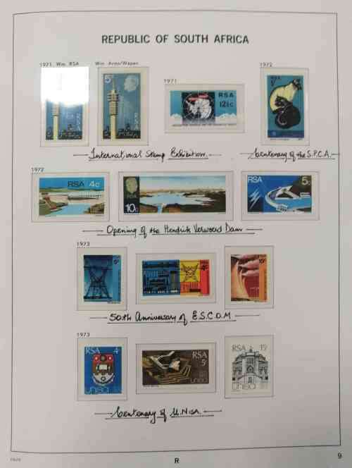 DAVO album RSA 1961 to 1993 - mostly complete with UMM stamps etc see description