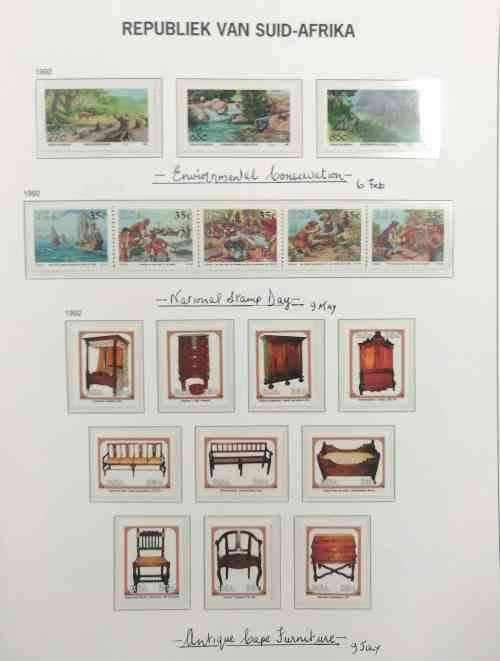 DAVO album RSA 1961 to 1993 - mostly complete with UMM stamps etc see description