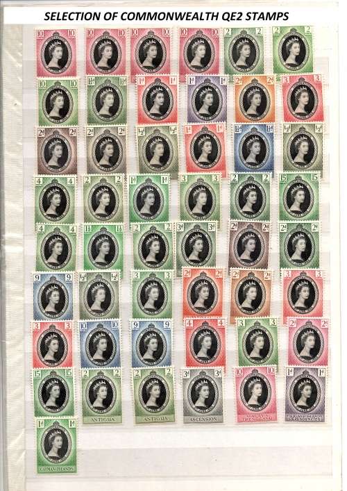 1948/53 QE2 WEDDING ANNIV and CORONATION SELECTION ON STOCK PAGE & RELATED POSTAL HISTORY ( GOOD CV)