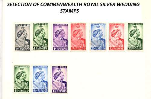 1948/53 QE2 WEDDING ANNIV and CORONATION SELECTION ON STOCK PAGE & RELATED POSTAL HISTORY ( GOOD CV)