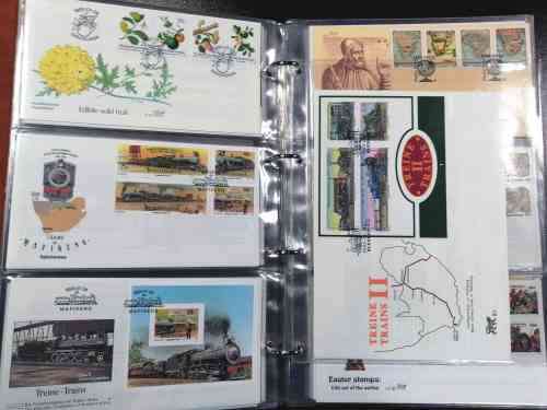 TBVC FRESH Last issues Covers x 108 - All the dogs, cats, Doves , Trains etc in nice 3 leaf album