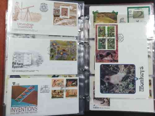 TBVC FRESH Last issues Covers x 108 - All the dogs, cats, Doves , Trains etc in nice 3 leaf album