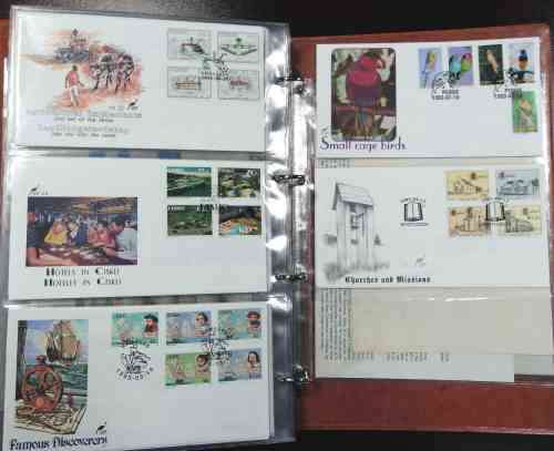 TBVC FRESH Last issues Covers x 108 - All the dogs, cats, Doves , Trains etc in nice 3 leaf album