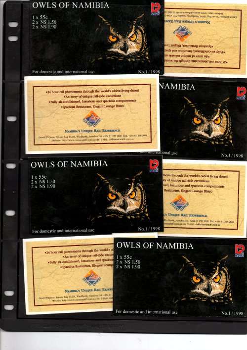 NAMIBIA BOOKLETS,MINI SHEETS IN A FILE CV R 2260.00 ( FRESH).