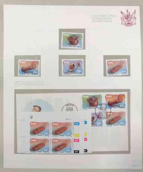 Nice S.W.A. collection 1982 to 1986 - all issues MNH controls & sets, covers & postcards sets!