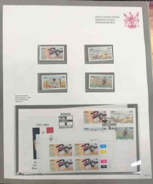 Nice S.W.A. collection 1982 to 1986 - all issues MNH controls & sets, covers & postcards sets!