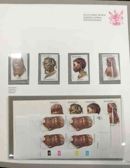 Nice S.W.A. collection 1982 to 1986 - all issues MNH controls & sets, covers & postcards sets!