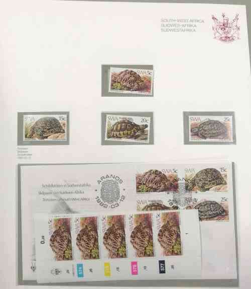 Nice S.W.A. collection 1982 to 1986 - all issues MNH controls & sets, covers & postcards sets!