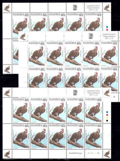 Namibia 1997 Fauna & Flora selection of 7 full sheets MNH - incl N$10 value