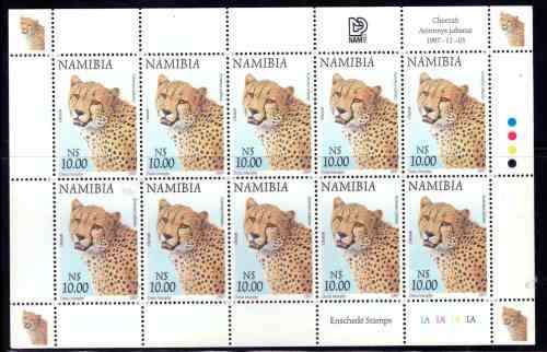 Namibia 1997 Fauna & Flora selection of 7 full sheets MNH - incl N$10 value