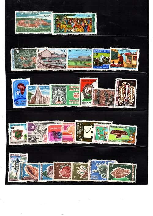 SELECTION OF FRENCH COLONIAL STAMPS ON 5 X A4 PAGES (WIDE SELECTION, SEE SCANS)