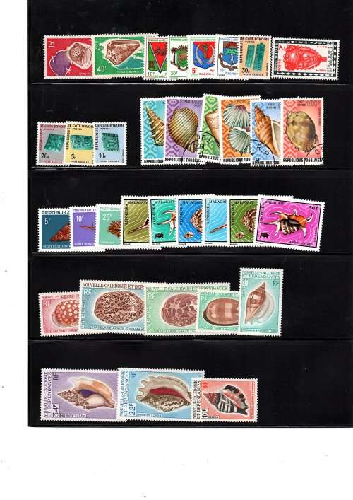 SELECTION OF FRENCH COLONIAL STAMPS ON 5 X A4 PAGES (WIDE SELECTION, SEE SCANS)