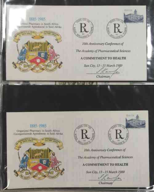 30 + RSA interesting commemorative ( some signed) covers in binder album see images