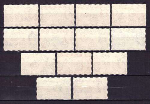 Ascension 1956 QEII full set of 13 VF Mint* CV £130 (R 2980) - SG 57/69 - Beautiful set !