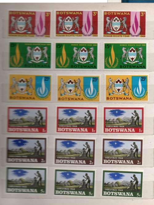 Selection of Botswana stamps,blocks etc unmounted mint (SEE SCANS !!!)