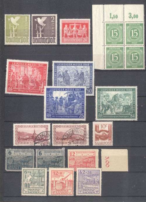 German States, Reich & occupied zones used & mint in nice small album