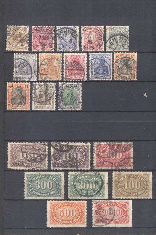 German States, Reich & occupied zones used & mint in nice small album