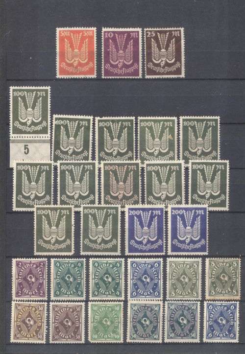 German States, Reich & occupied zones used & mint in nice small album