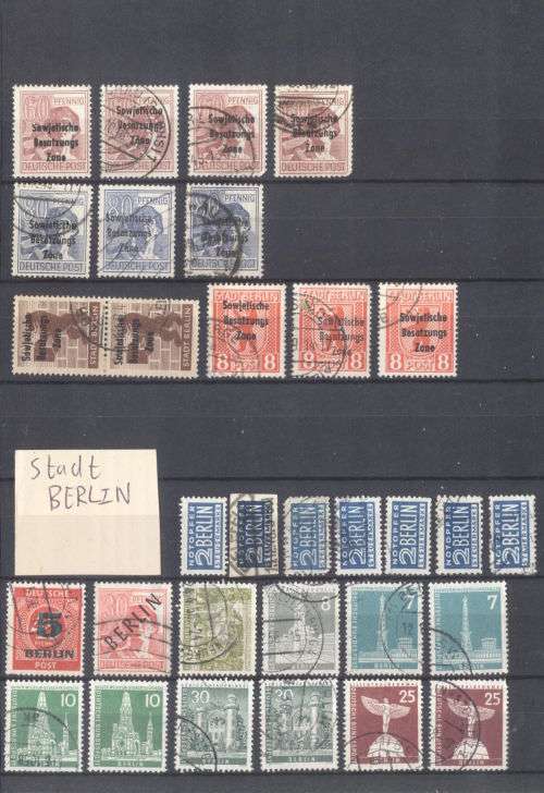 German States, Reich & occupied zones used & mint in nice small album