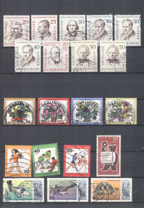 German States, Reich & occupied zones used & mint in nice small album