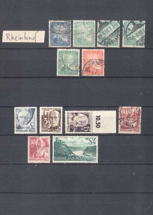 German States, Reich & occupied zones used & mint in nice small album