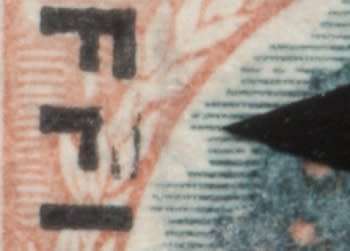 1930 CC 16a 6d Official Pair showing `Broken E & F` CV R 2000 (Used)