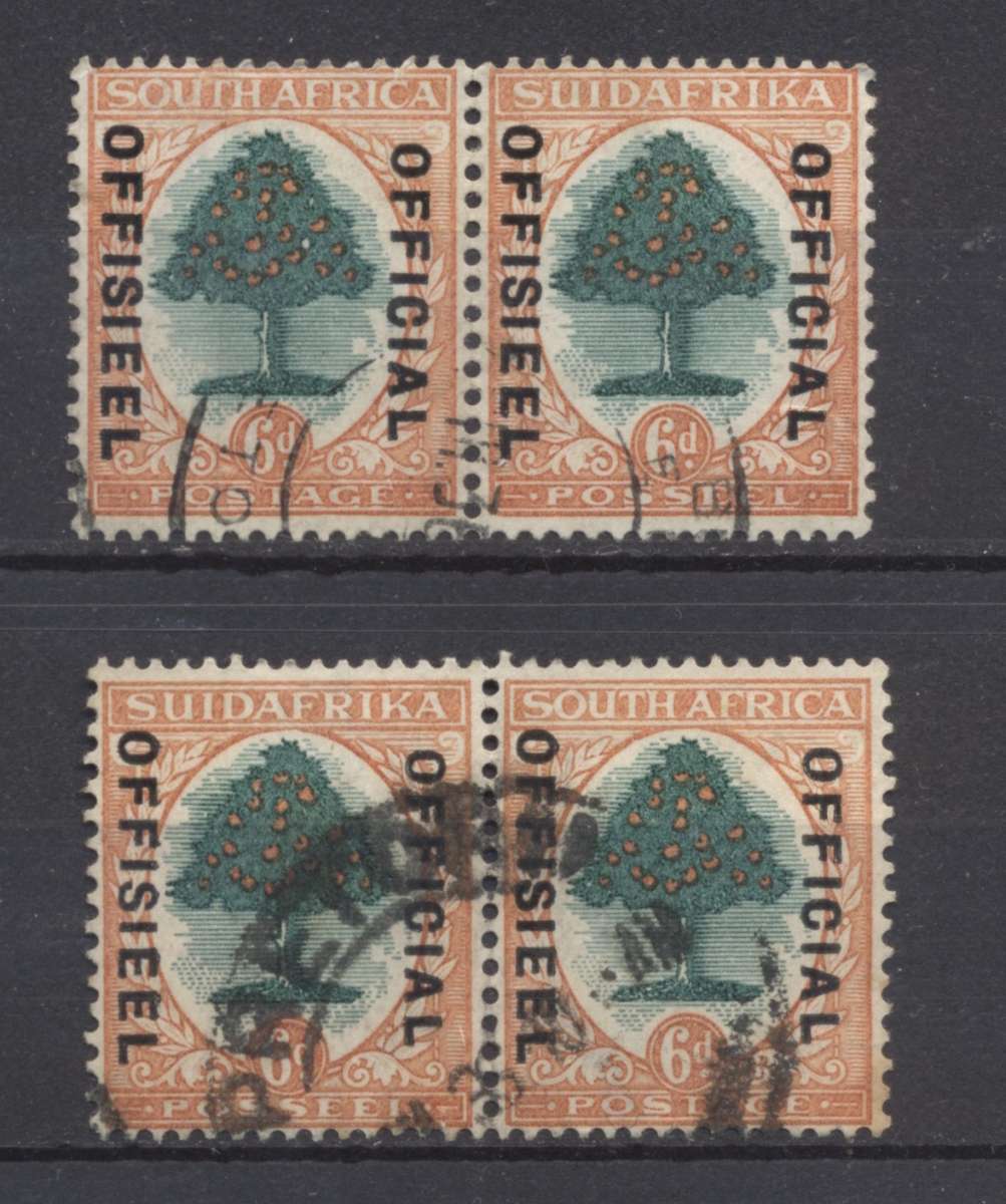 SACC 16  6d Roto Official Pairs x 2 VF used