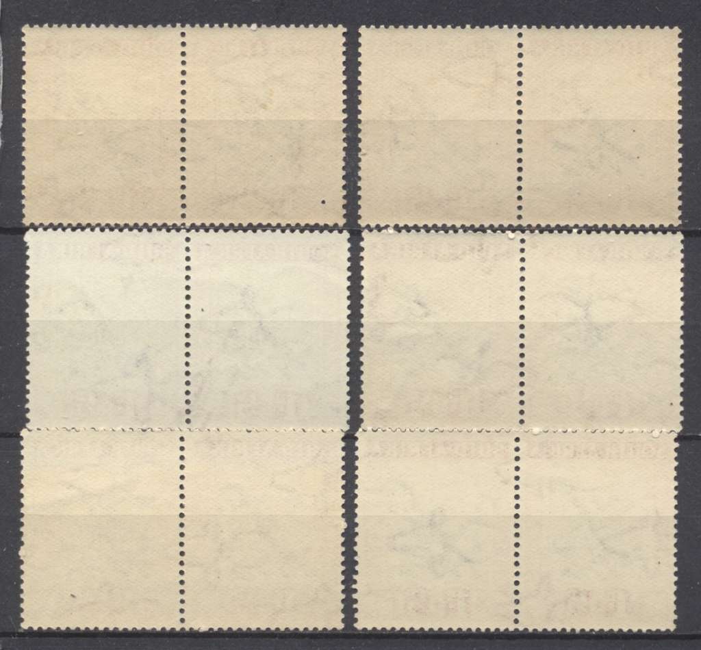 1933 Voortrekker Memorial Fund 1d Pairs x 6 Superb U.M.M.