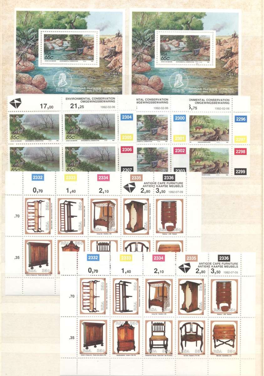 Lovely RSA 80s/90s incl definitives collection in 32 side Lighthouse album
