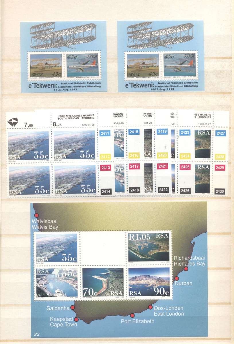 Lovely RSA 80s/90s incl definitives collection in 32 side Lighthouse album