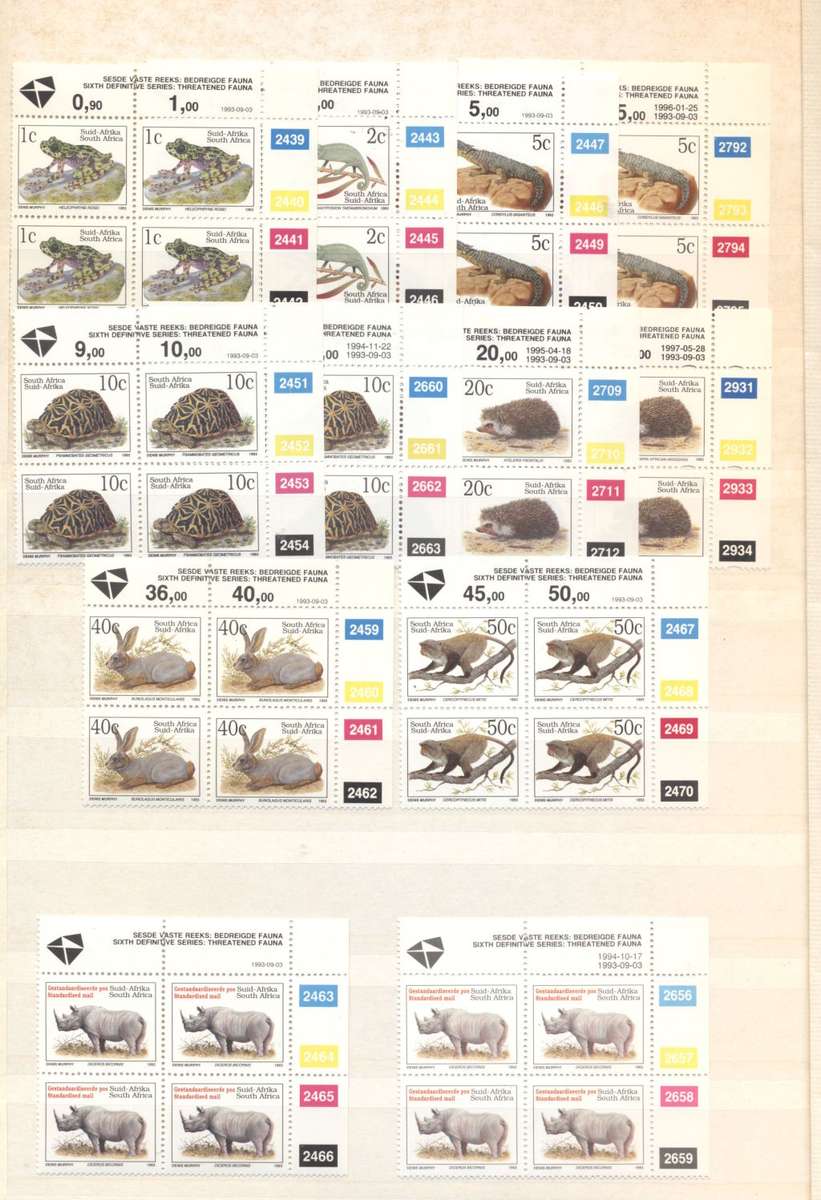 Lovely RSA 80s/90s incl definitives collection in 32 side Lighthouse album