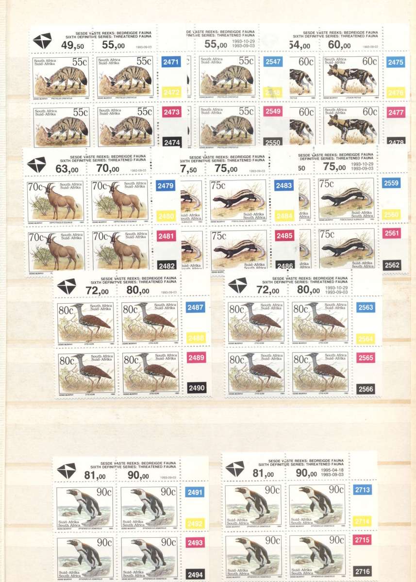 Lovely RSA 80s/90s incl definitives collection in 32 side Lighthouse album