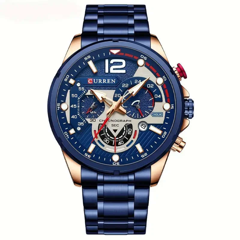 CURREN Men`s Chronograph Quartz Watch