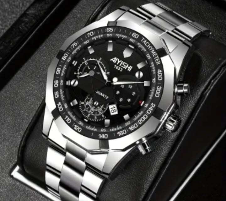 Men`s Luminous Waterproof Calendar Quartz Watch