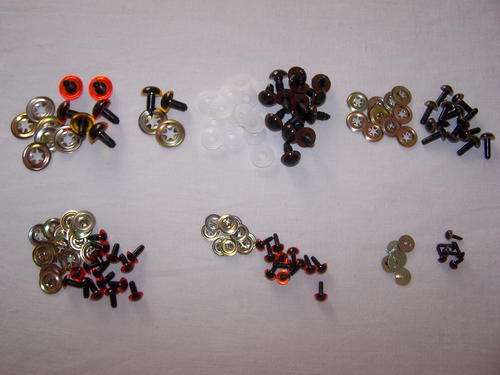 Teddy Bear Safety Plastic Eyes. 34 Assorted Pairs.