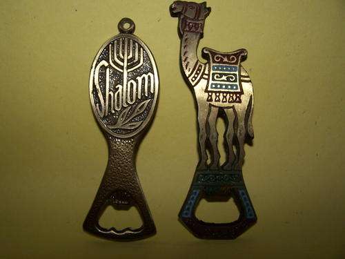 Two Bottle Openers Made in Israel (Jerusalem)