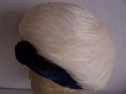 Vintage Feather Hat. Made in England.