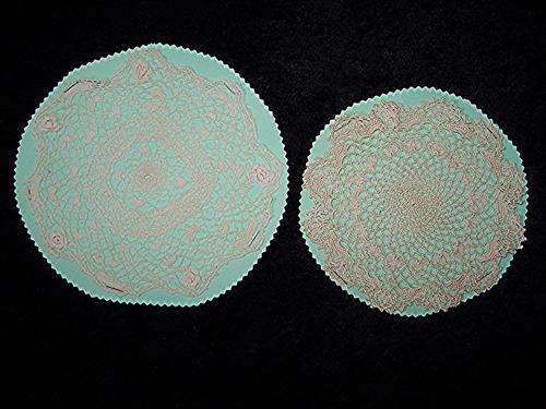A Pair of Pretty Hand Crocheted Vintage Doileys