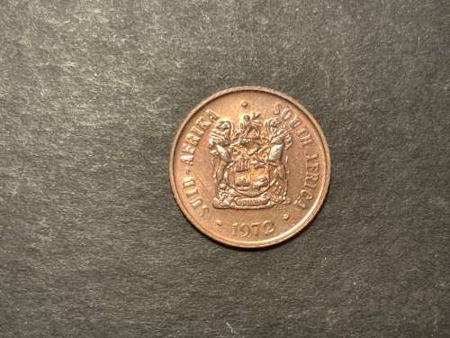 1972 SA Proof (?) 1 cent coin