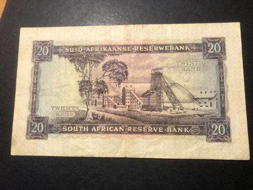 Very nice A/E 1962 G Rissik 1st (and only) issue Large R20 banknote - Very few made