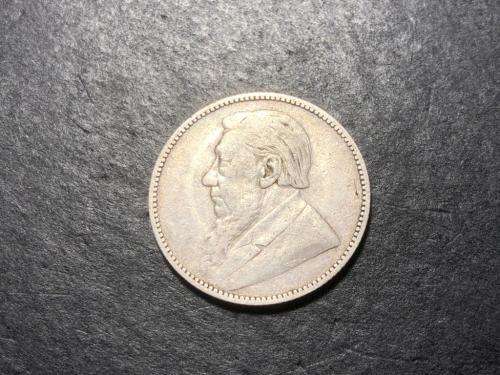 1896 ZAR 1 shilling silver coin