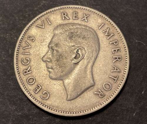 ERROR 1944 SA silver 2 ½ shillings - Scarce - multiple cracked die errors