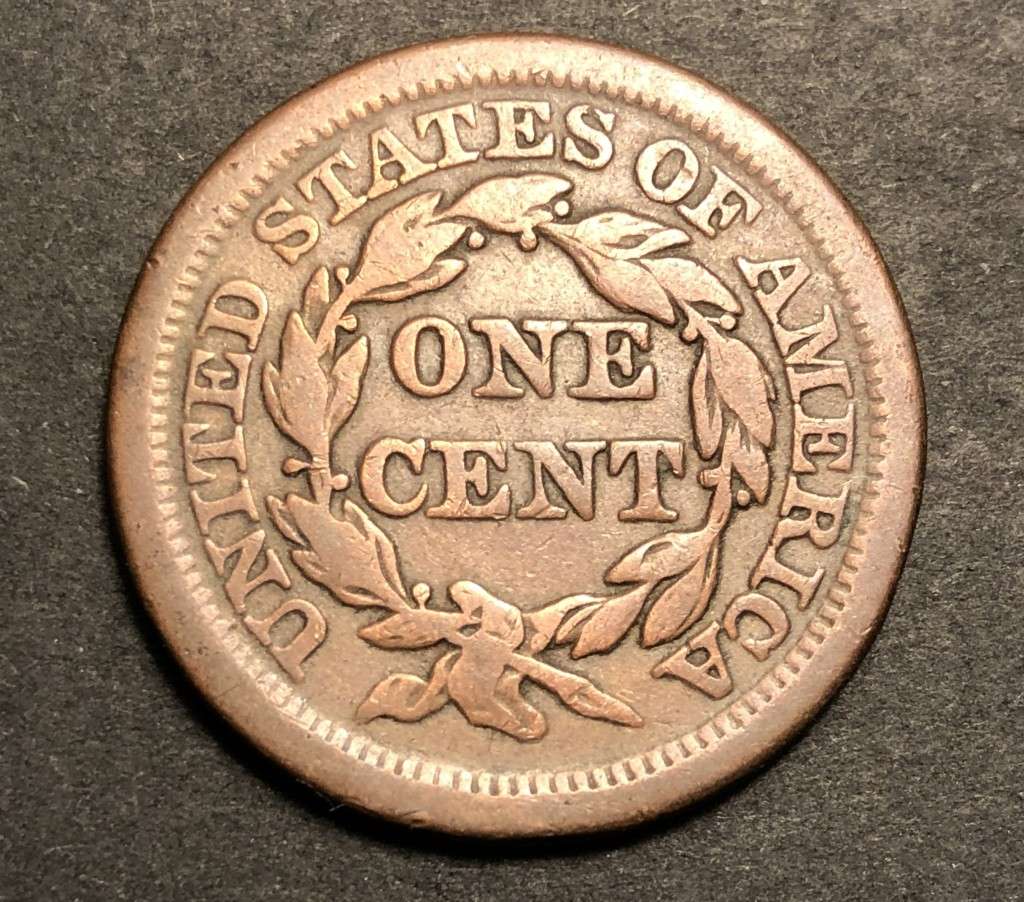 SCARCE 1856 USA Large 1 cent coin - Higher Catalogue Value