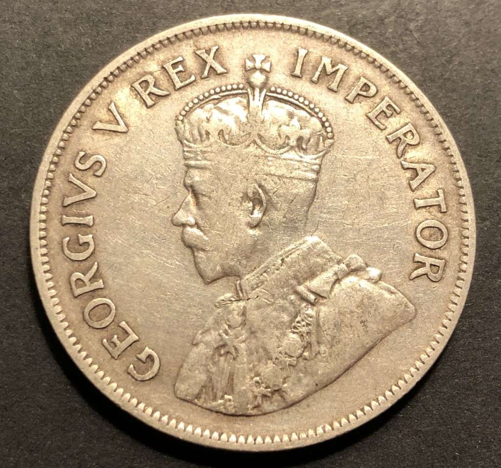 Scarce 1932 SA Union 2 ½ shillings (half crown) silver coin
