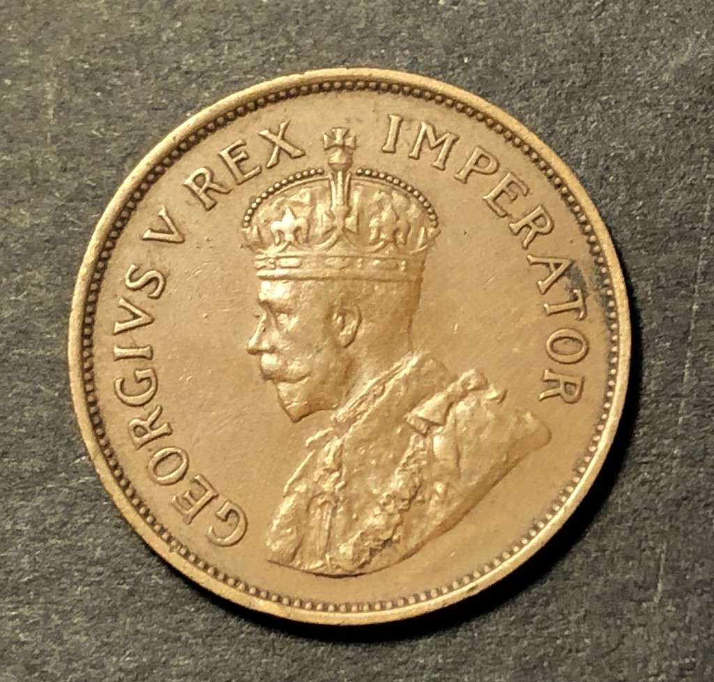 Nice 1935 SA Union 1/2 penny coin