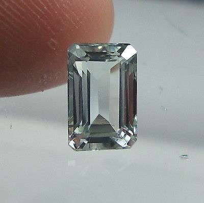 BEAUTIFUL 100% NATURAL AQUAMARINE SILVER-WHITE 1.74 CTS